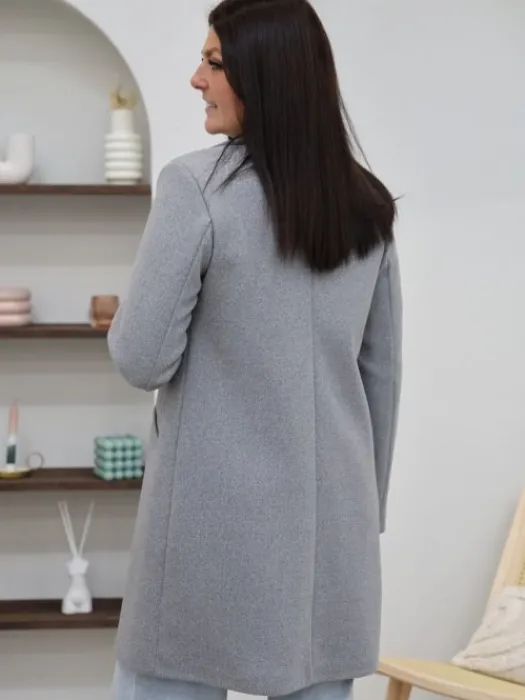 Hot Manteau Nella Gris Manteaux
