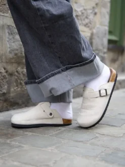 Shop Mules Marion Beige Chaussures