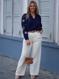 Store Pantalon Cléa Beige Pantalons