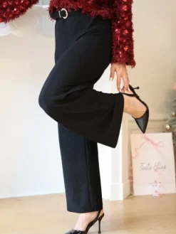 Best Pantalon Octavia Noir Collection Mère Fille|Pantalons