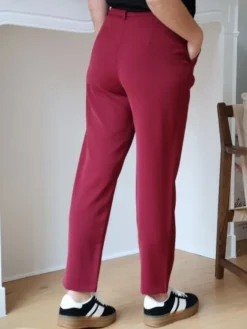 Fashion Pantalon Ornella Bordeaux Pantalons