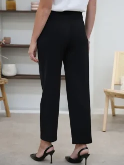 Clearance Pantalon Ornella Noir Pantalons