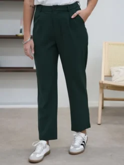 Cheap Pantalon Ornella Vert sapin Pantalons