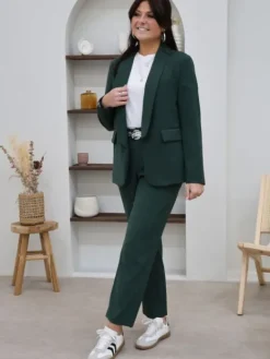 Cheap Pantalon Ornella Vert sapin Pantalons