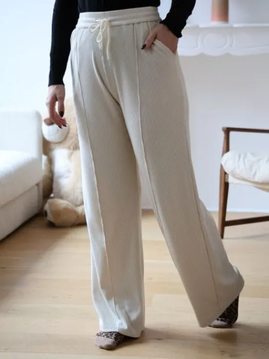 Best Pantalon Solène Blanc Pantalons