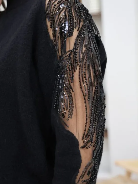 Best Sale Pull Flavia Noir Pulls Et Gilets