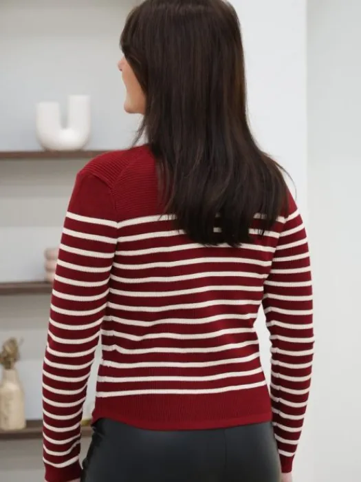 Sale Pull Iris Bordeaux Pulls Et Gilets