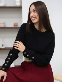 Store Pull Lily Noir Pulls Et Gilets