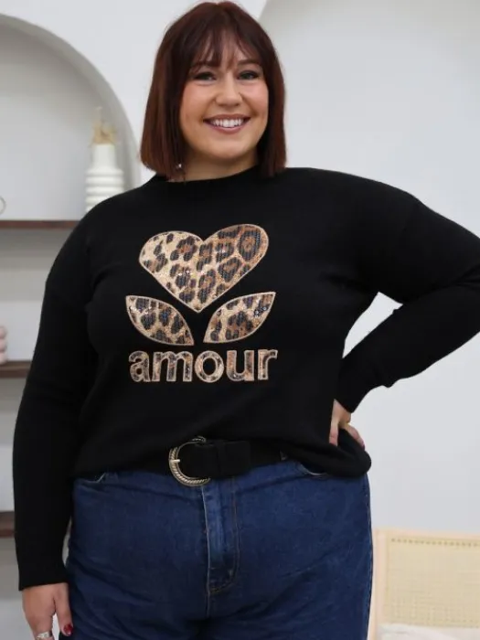 Flash Sale Pull Penelope Noir Pulls Et Gilets|Collection Belle Taille