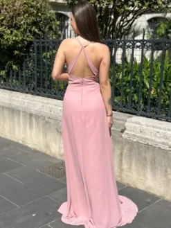 Hot Robe Amélia Vieux Rose Collection Cérémonie