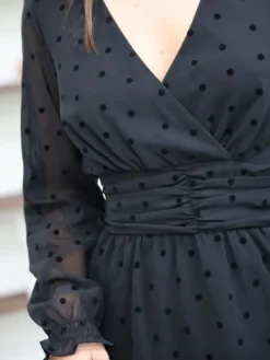 Hot Robe courte Alina Noir Robes