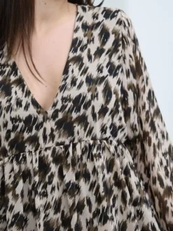 Cheap Robe courte Angelina Kaki Robes