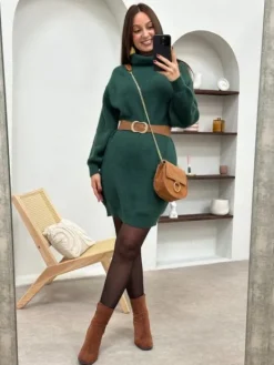 Outlet Robe courte Clara Vert Robes
