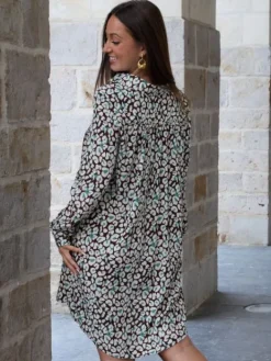 Hot Robe courte Héloise Marron Robes