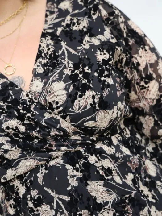 Store Robe courte Melusine Noir Robes|Collection Belle Taille