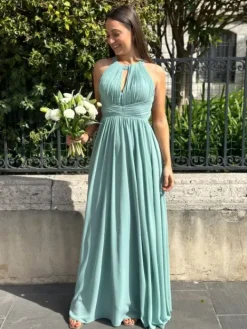 Fashion Robe Garance Vert Sauge Collection Cérémonie