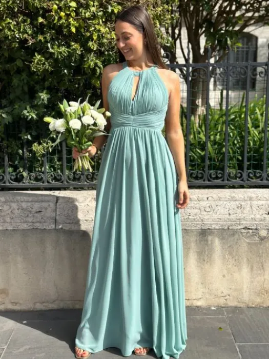 Fashion Robe Garance Vert Sauge Collection Cérémonie