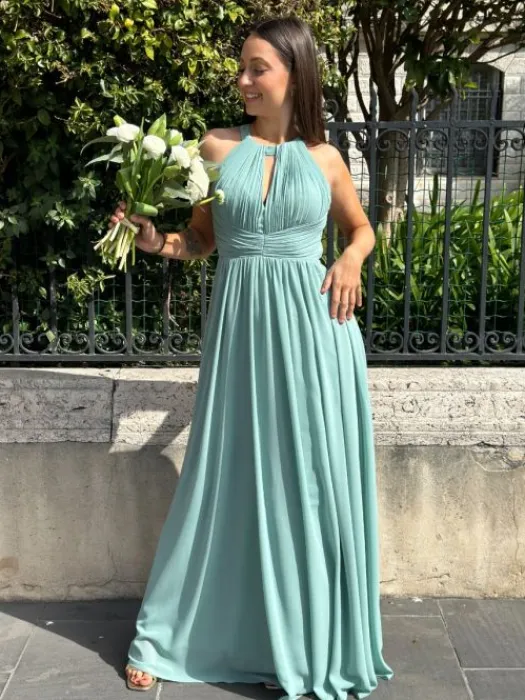 Fashion Robe Garance Vert Sauge Collection Cérémonie