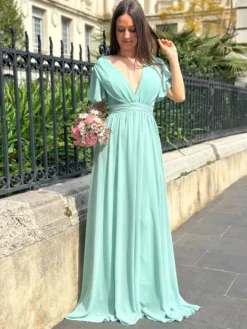 Cheap Robe Joy Vert Sauge Collection Cérémonie