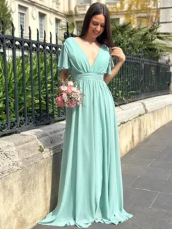 Cheap Robe Joy Vert Sauge Collection Cérémonie