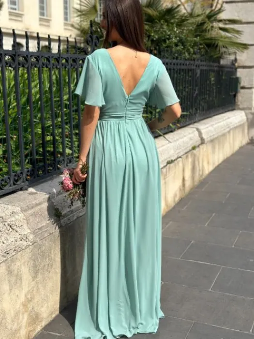 Cheap Robe Joy Vert Sauge Collection Cérémonie