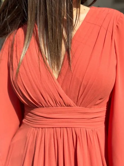 Fashion Robe Lise Terracotta Collection Cérémonie