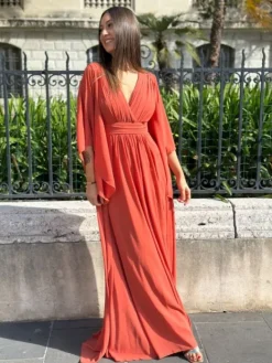 Fashion Robe Lise Terracotta Collection Cérémonie