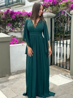 Sale Robe Lise Vert foncé Collection Cérémonie