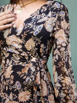 Clearance Robe longue Alix Noir Robes
