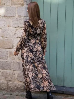Clearance Robe longue Alix Noir Robes