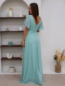 Online Robe longue Anika Vert sauge Collection Cérémonie