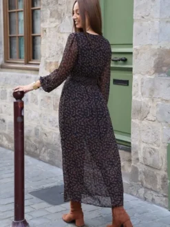 Store Robe longue Diane Marine Robes