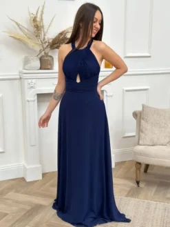 Sale Robe longue Dianne Marine Collection Cérémonie