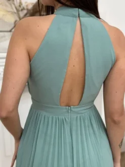 Outlet Robe longue Doriana Vert Sauge Collection Cérémonie