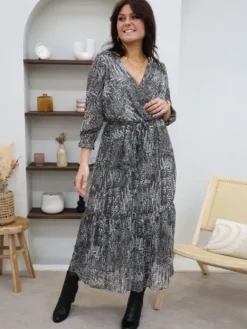 Sale Robe longue Doussia Noir Robes