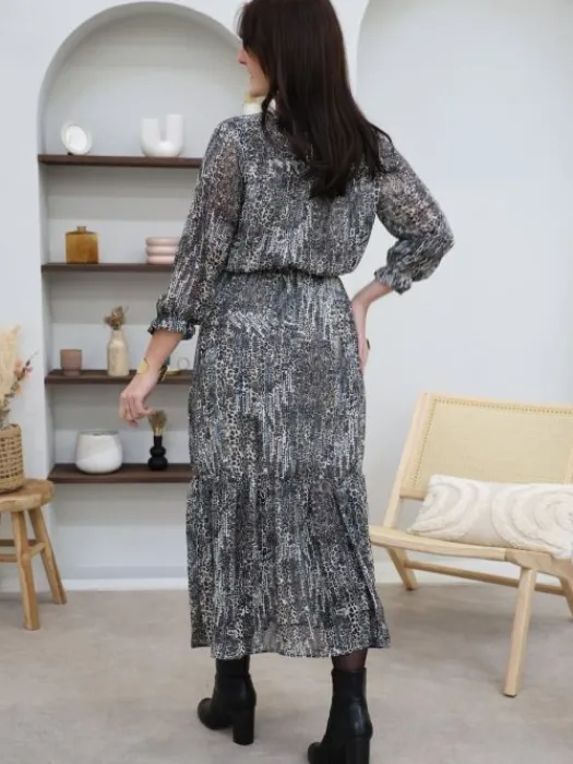 Sale Robe longue Doussia Noir Robes