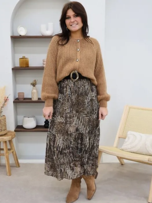 Store Robe longue Doussia Taupe Robes