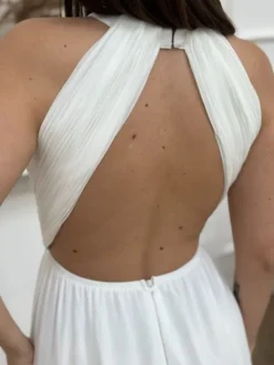 Hot Robe longue Garance Blanc Collection Cérémonie