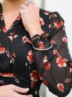 Online Robe longue Maissa Noir Robes