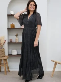 Discount Robe longue Tilda Argent Robes
