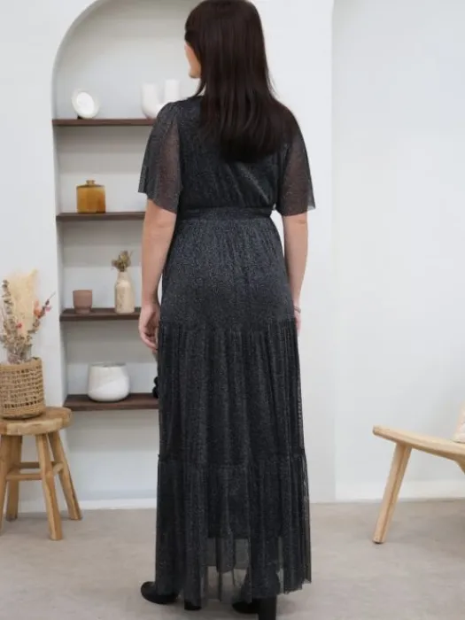 Discount Robe longue Tilda Argent Robes