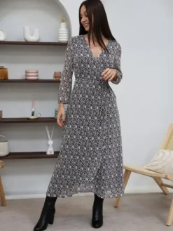 Best Sale Robe longue Valentine Noir Robes