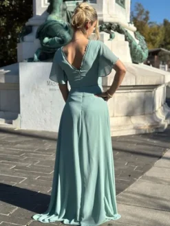 Fashion Robe Pia Vert sauge Collection Cérémonie