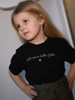 Best Sale Tee shirt Victoire Noir Collection Mère Fille
