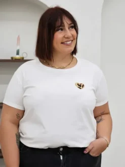 Discount Teeshirt Selma Blanc Tops & Teeshirts|Collection Belle Taille