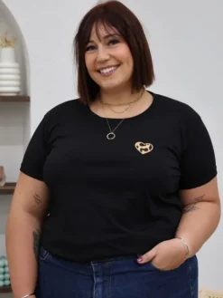 Outlet Teeshirt Selma Noir Tops & Teeshirts|Collection Belle Taille