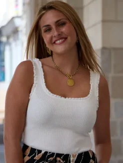 Store Top Dyhia Blanc Tops & Teeshirts