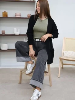 Online Top Florine Kaki Tops & Teeshirts