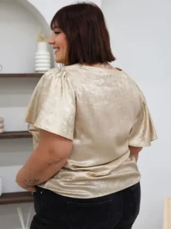 Hot Top Tess Beige Tops & Teeshirts|Collection Belle Taille