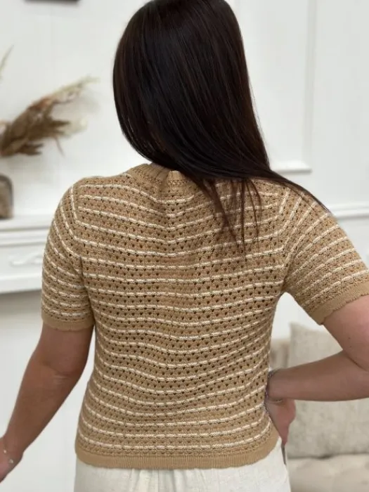 Best Sale Top Valentina Camel Tops & Teeshirts
